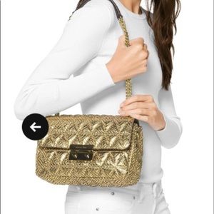 MICHAEL Michael Kors Sloan Gold Shoulder Bag